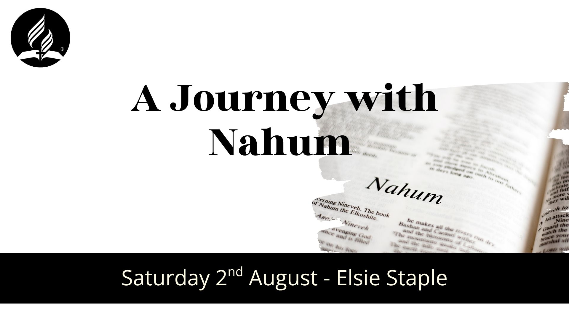 A Journey With Nahum